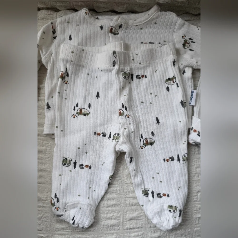 White Kids Pajamas with Fun Print
